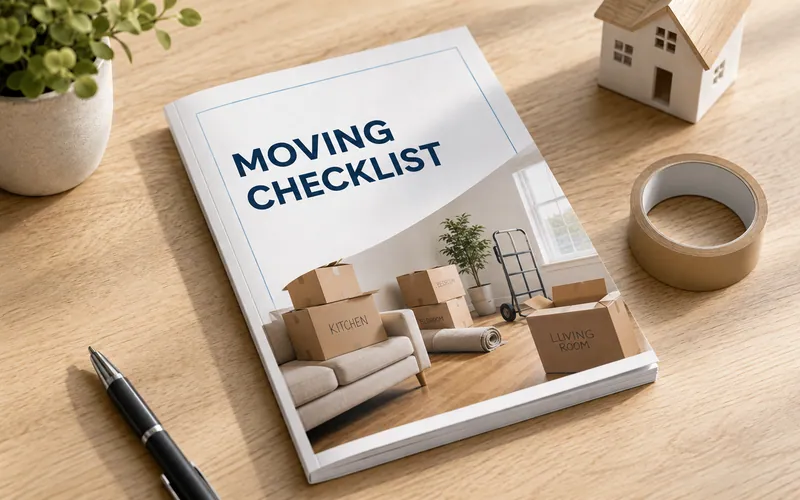 Cover of the Moving Checklist from The Herbert Team